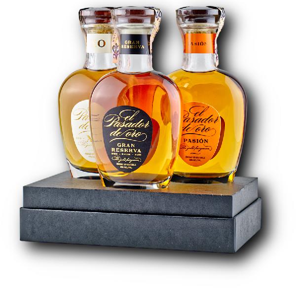el Pasador de oro Sada 3 × 0,2L – XO, Gran Reserva, Pasión