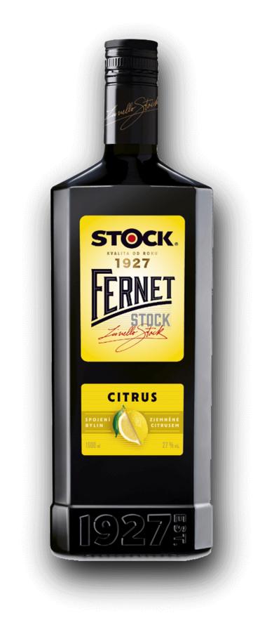 Fernet Stock Citrus 27% 1,0l – citrusový bylinný likér