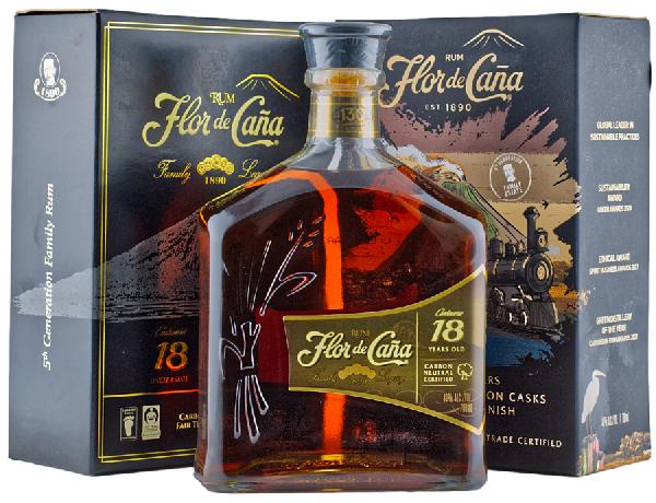 Flor de Caña 18YO Centenario Rum 40% 0,7l – karton