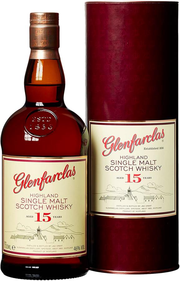 Glenfarclas 15YO Single Malt Scotch Whisky 46% 0,7l – tuba