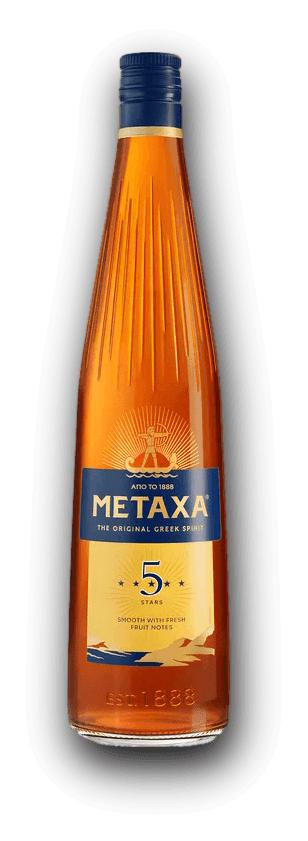 Metaxa 5* 38% – řecký brandy, 0,7 l