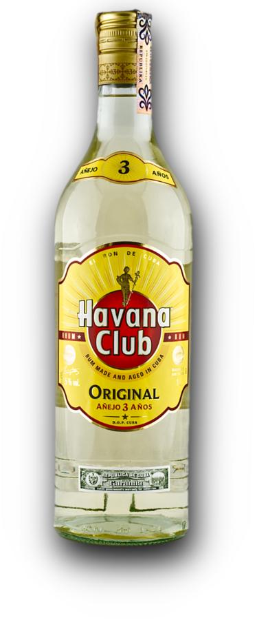 Havana Club Original 3YO – kubánský bílý rum, 37,5 %, 1,0 l