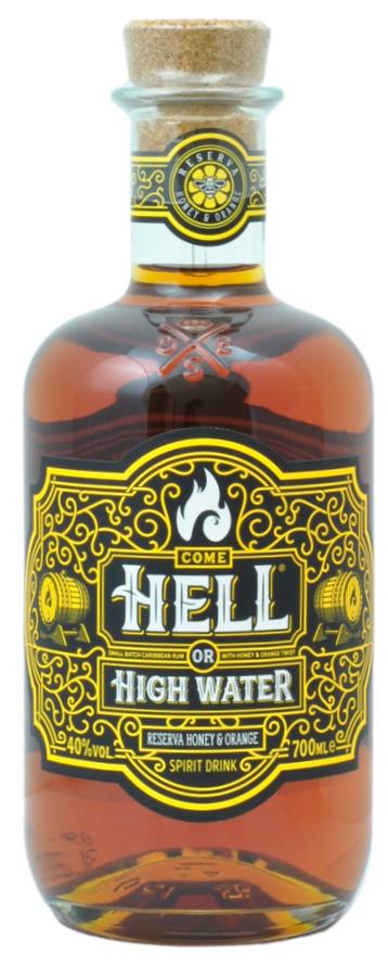 Hell or High Water Reserva Honey & Orange Rum 40 % 0,7 l