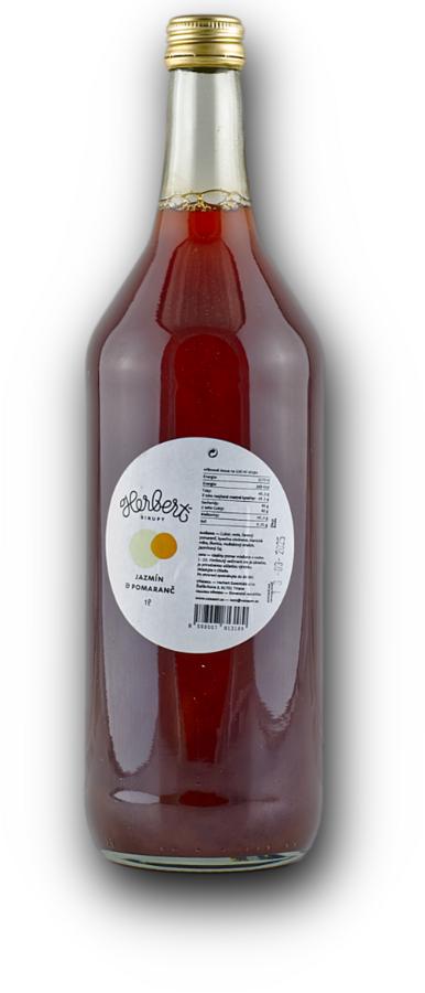 Herbert Sirup Jasmín a Pomeranč – prémiový sirup, 1,0 l