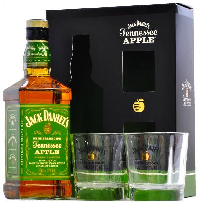 Jack Daniel´s APPLE 35% 0.7L (darčekové balenie 2 poháre)