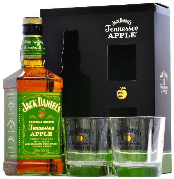 Jack Daniel´s APPLE 35% 0.7L (darčekové balenie 2 poháre)