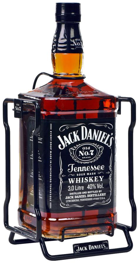 Jack Daniel's 40% 3,0 l – dárkové balení s kolébkou