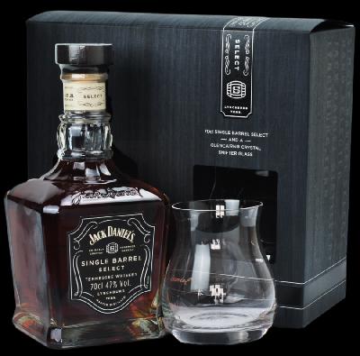 Jack Daniel's Single Barrel Select 47% 0,7L (dárkové balení s 1 sklenicí)