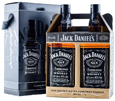 Jack Daniel´s Twin Pack 40% 2x1,0L (karton)