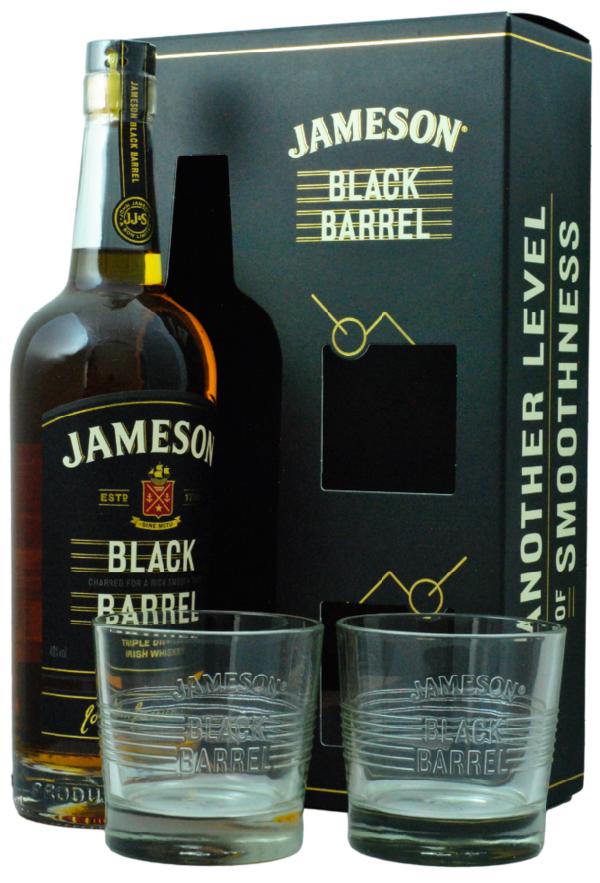 Jameson Black Barrel 40% 0,7 l + 2 skleničky – irská whiskey