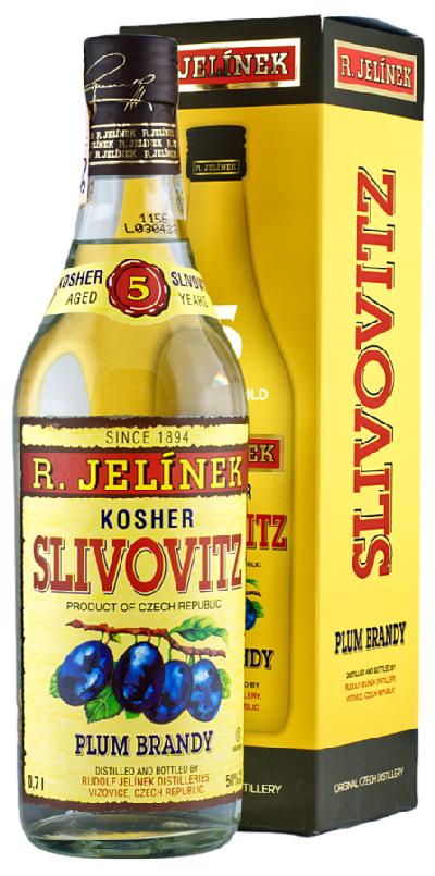 R. Jelínek Slivovitz 5YO Kosher Bílá 50% 0,7L (karton)