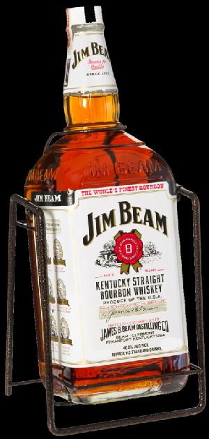 Jim Beam 40% 3,0L (dárkoé balení s kolískou)