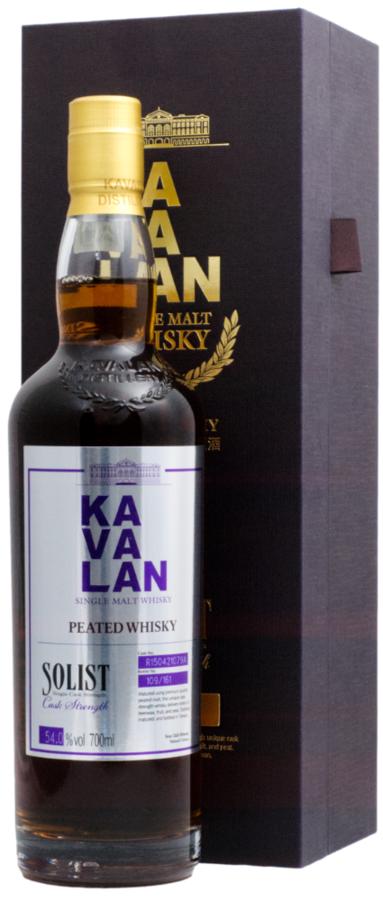 Kavalan Solist Peated Whisky 54% 0,7L (dárkové balení kazeta)