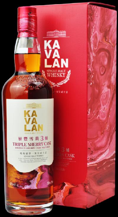 Kavalan Triple Sherry Cask 40% 0,7L (karton)