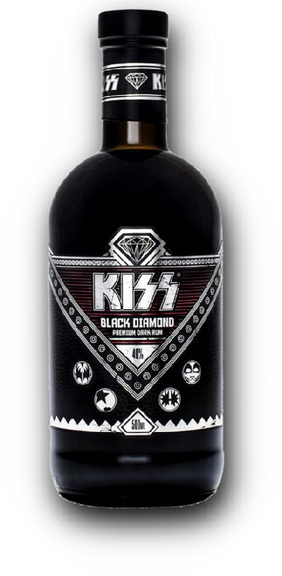 Kiss Black Diamond Premium Dark Rum 40% 0,5L – karibský blend