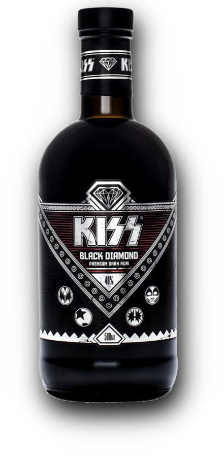 Kiss Black Diamond Premium Dark Rum 40% 0,5L – karibský blend