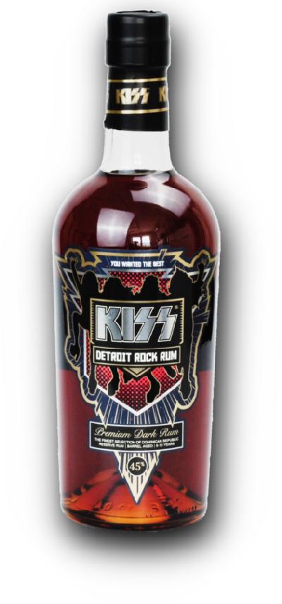 Kiss Detroit Rock Rum 45% 0,7L – prémiový tmavý rum z Dominikánské republiky