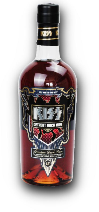 Kiss Detroit Rock Rum 45% 0,7L – prémiový tmavý rum z Dominikánské republiky
