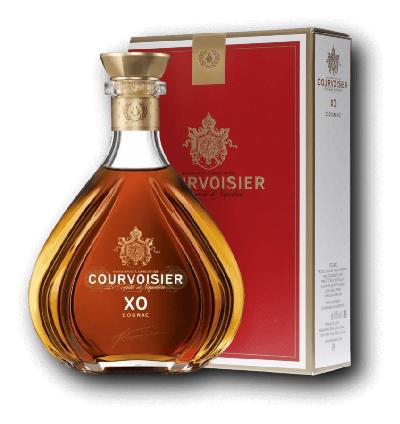 Courvoisier XO 40% 1,0L – skvostný starý koňak v kartonu