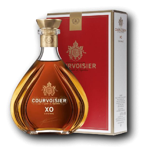 Courvoisier XO 40% 1,0L – skvostný starý koňak v kartonu