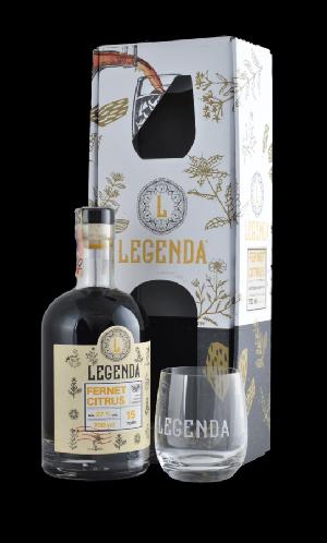Legenda Fernet Citrus + 1 Pohár 27% 0,7L