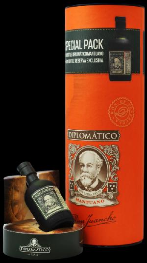 Diplomático Mantuano + Mini Diplomático Reserva Exclusiva 40% 0.7L + 0,05L (tuba)