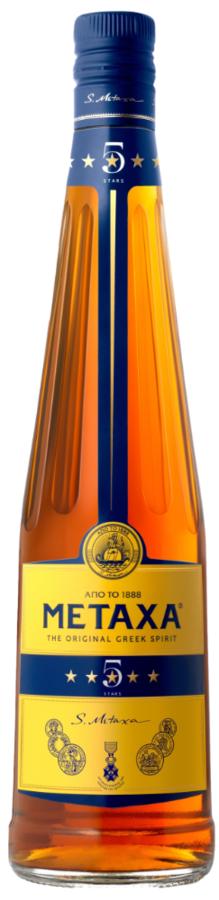 Metaxa 5* 38% – řecký brandy, 0,7 l
