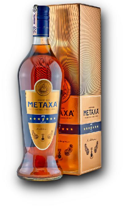 Metaxa 7* 40% 1,0L (holá láhev)