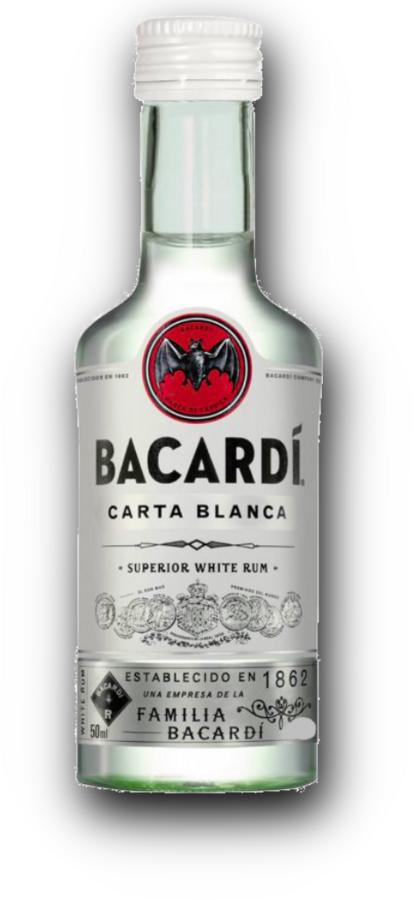 Bacardi Carta Blanca Bílý Rum 40% – mini 0,05l