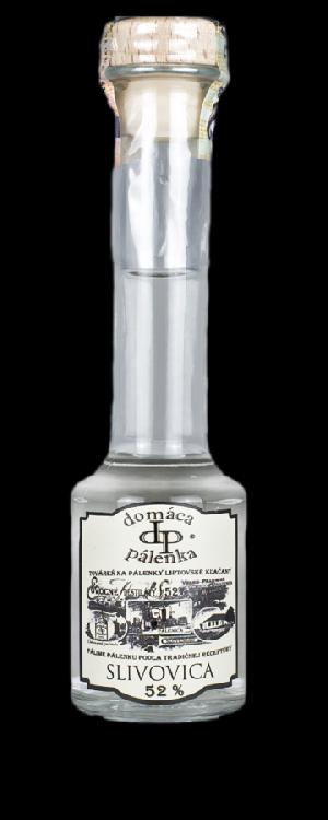 Domáca Pálenka Slivovica Mini 52% 0,05L (holá láhev)