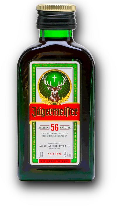 Mini Jägermeister  35% 0,04l (holá láhev)