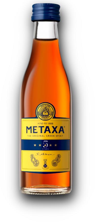 Mini Metaxa 5* 38% 0,05L – miniaturka řeckého spiritu