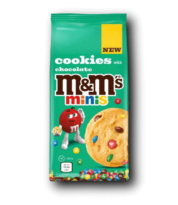 M&M's Cookies Minis Sušenky s kousky čokolády 180G
