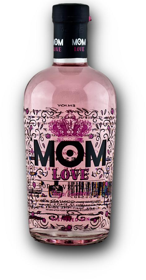 MOM Love Gin 37,5% 0,7L – jahodový gin