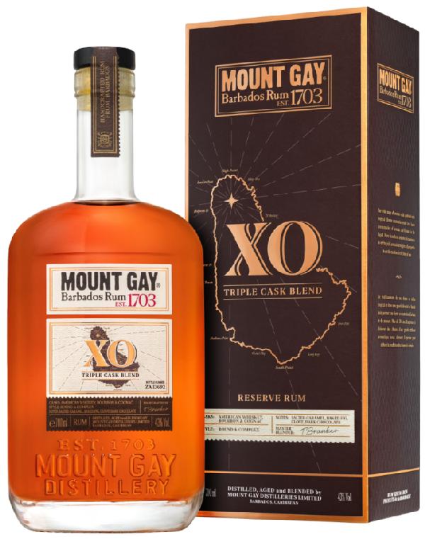 Mount Gay XO Triple Cask Rum 43% 0,7L (karton)
