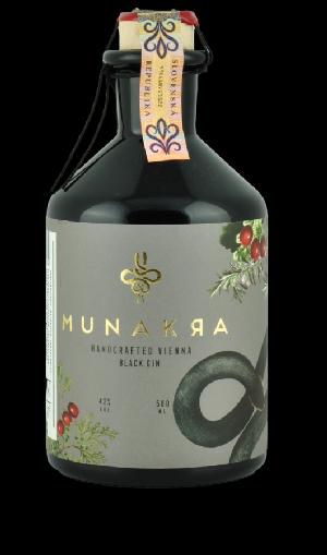 Munakra Black Gin 42% 0,5L (holá láhev)