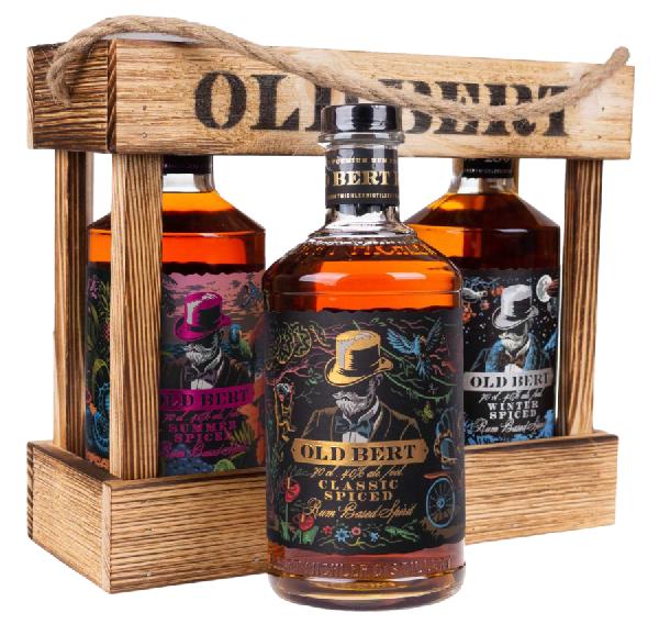 Old Bert 3 x 0,7L – set (Winter Spiced, Kingston Spiced, Rum)