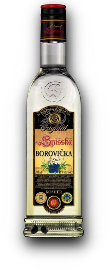 Borovička Spišská Koscher 40% 0,7l (holá láhev)