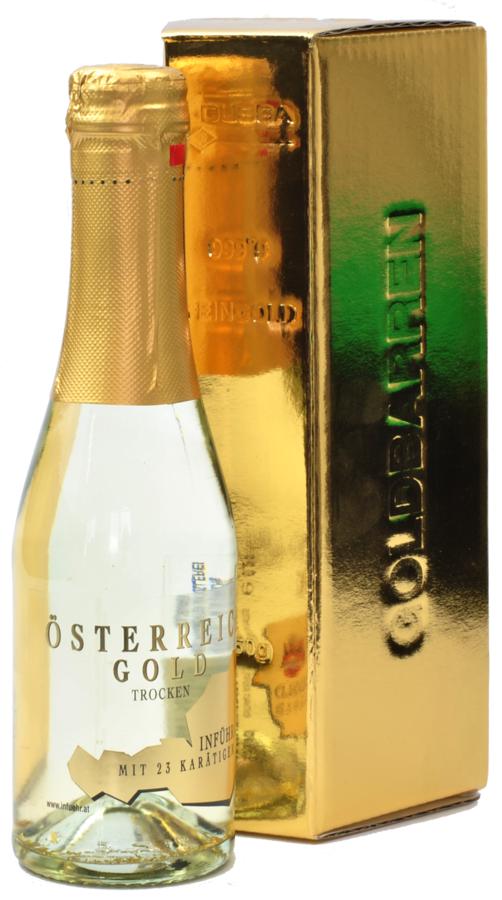 Österreich Gold 23k Zlato Sekt Brut 9,5% 0,2L – karton