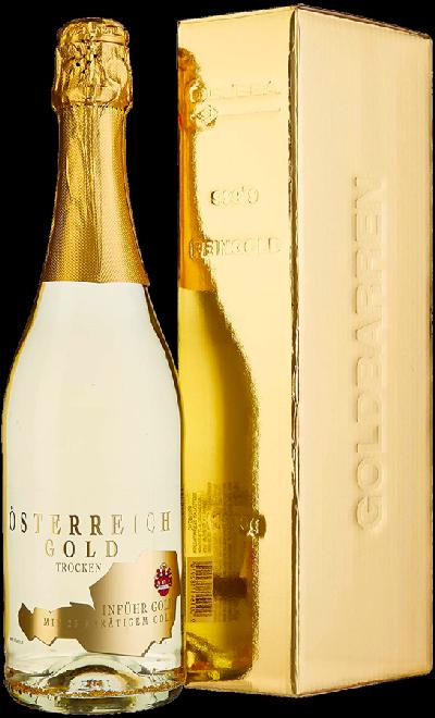 Österreich Gold 23k zlato, suché 9,5% 0,75L (karton)