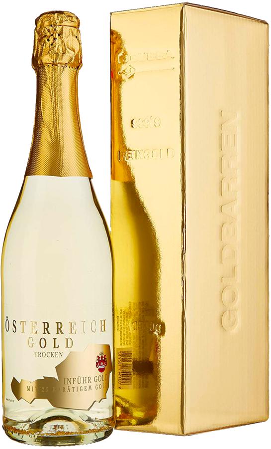 Österreich Gold 23k Zlatý Sekt suchý 9,5% 0,75l