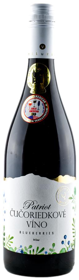 Miluron Patriot Čučoriedkové Víno 11% 0,75L (holá láhev)