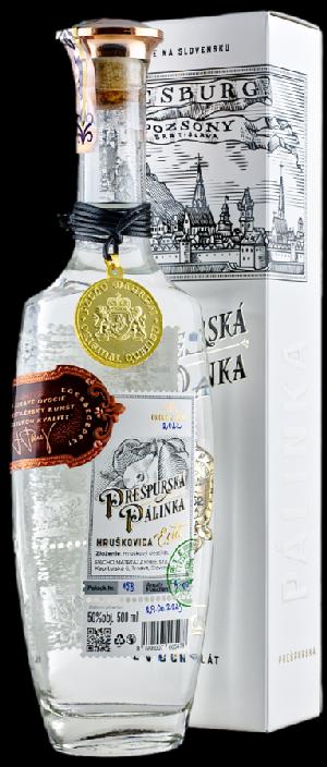 Prešpurská Pálinka Hruškovica 2022 50% 0,5L (karton)