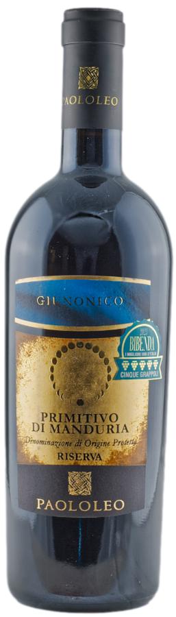 Paololeo Giunonico Primitivo di Manduria DOP Riserva 2017 15% 0.75L (holá láhev)