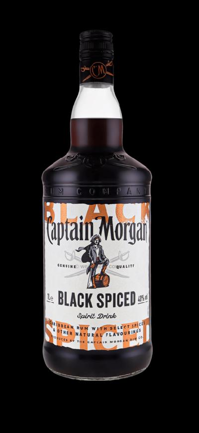 Captain Morgan Black Spiced 40% 1l (holá láhev)