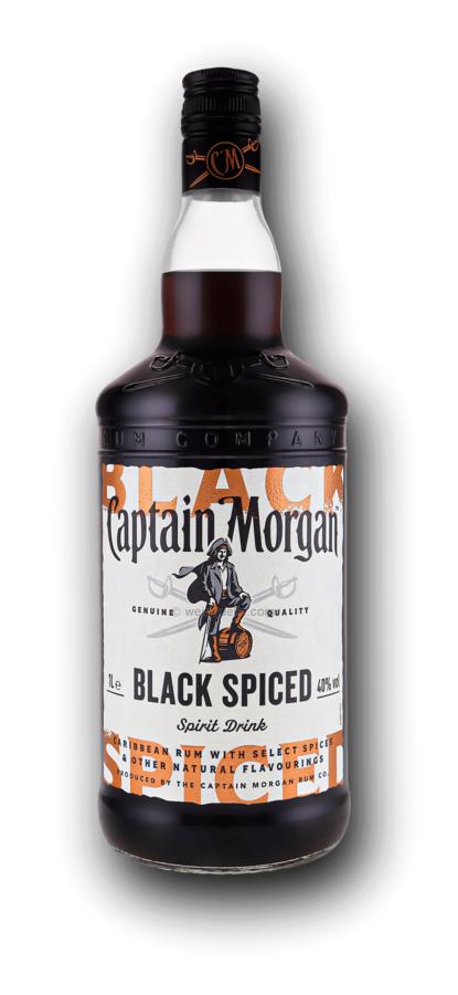 Captain Morgan Black Spiced rum 40% 1 l