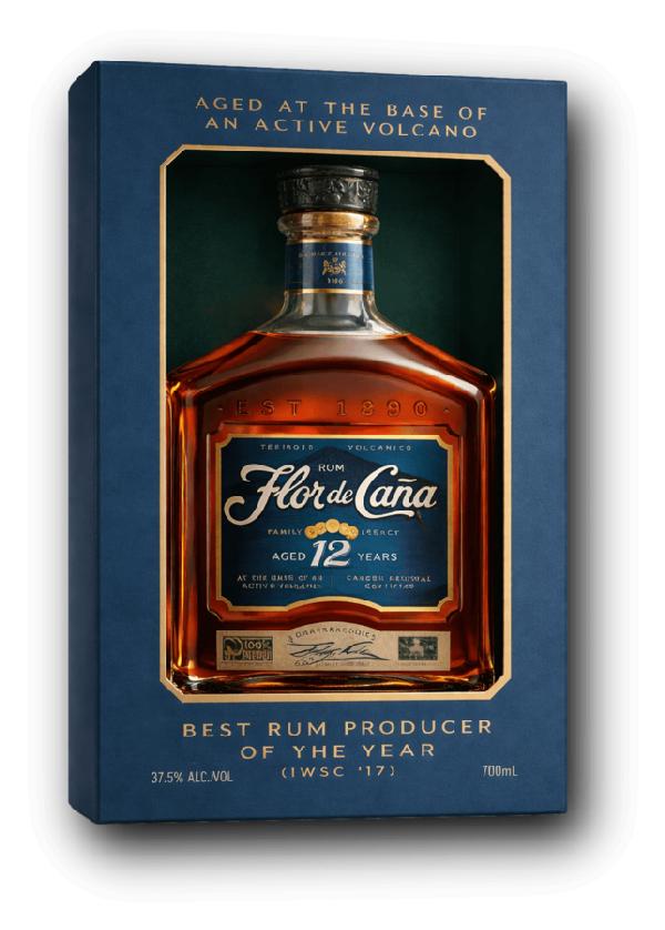 Flor de Caña 12YO 37,5% 0,7L (karton)