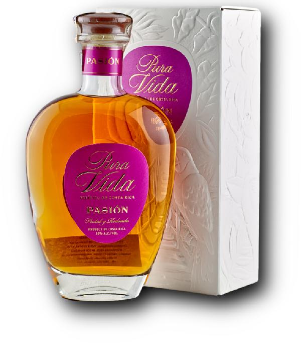 Pura Vida Pasión 38% 0,7 l – ochucený rum s marakujou (karton)
