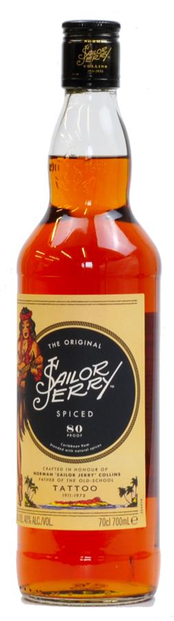 Sailor Jerry Spiced 40% 0,7l (holá láhev)