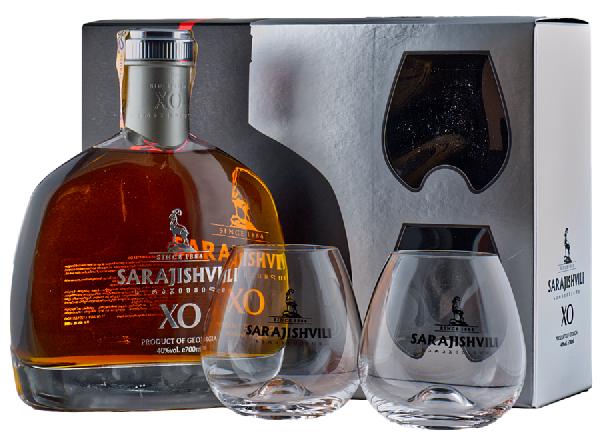 Sarajishvili XO Gruzínské Brandy 40% 0,7l – dárkové balení